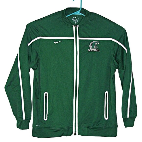 Nike Dri Fit Mens Basketball Warm-up Full Zip Jacket Green Sz XL "E" Basketball